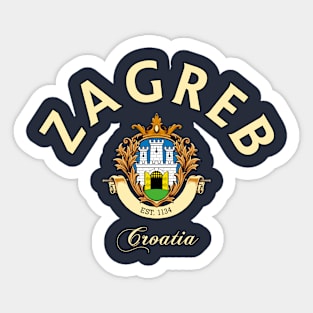 Zagreb Croatia Sticker